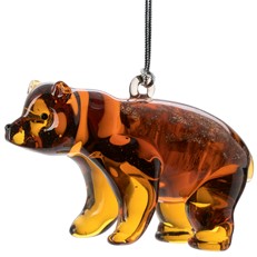 Glassdelights Ornament Grizzly bear
