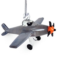 Glassdelights Ornament - P-51 Mustang Airplane