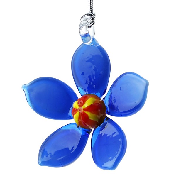 Glassdelights Ornament - Forget Me Not Flower